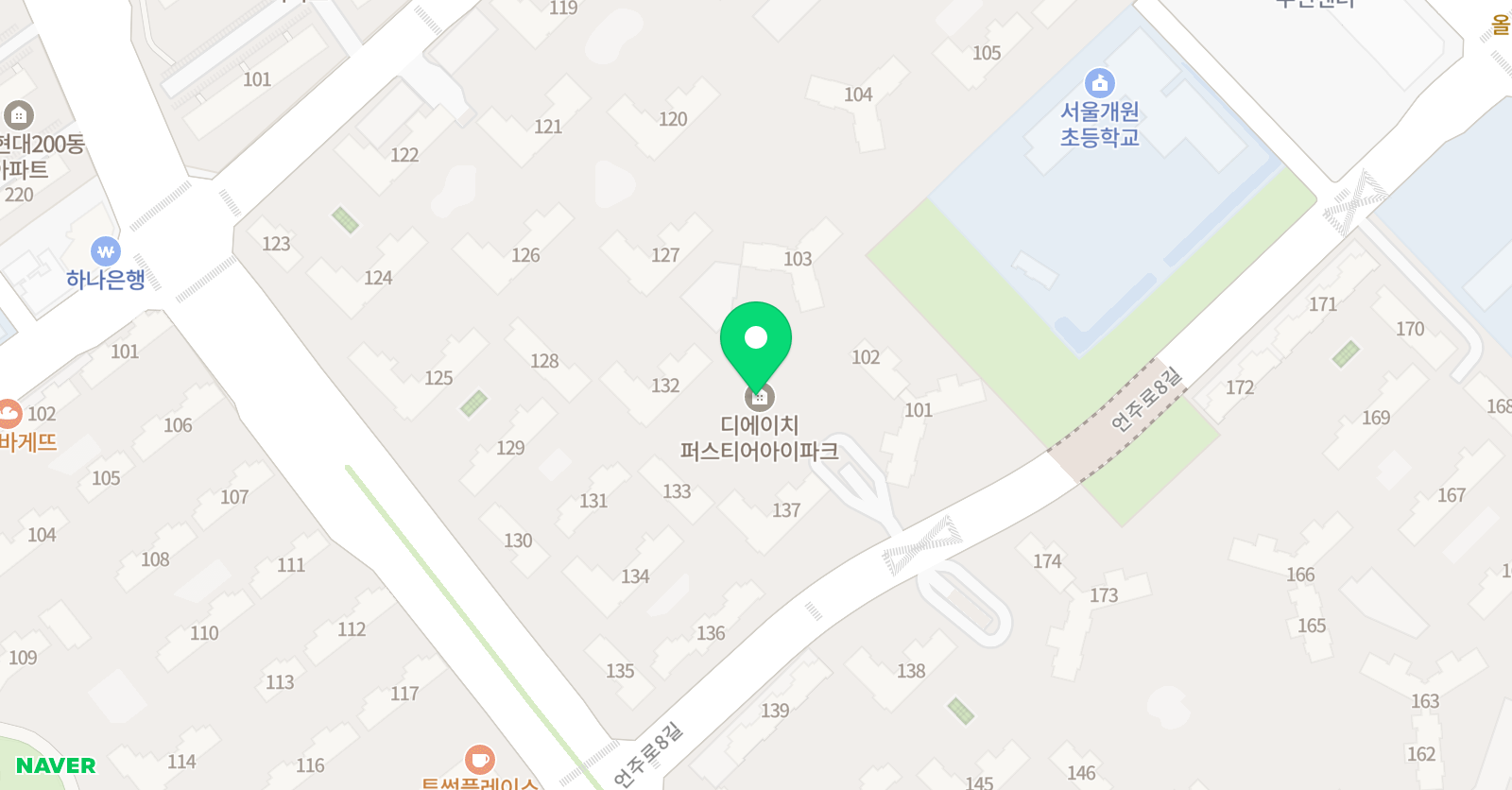 유니팝 미술 개포센터 위치