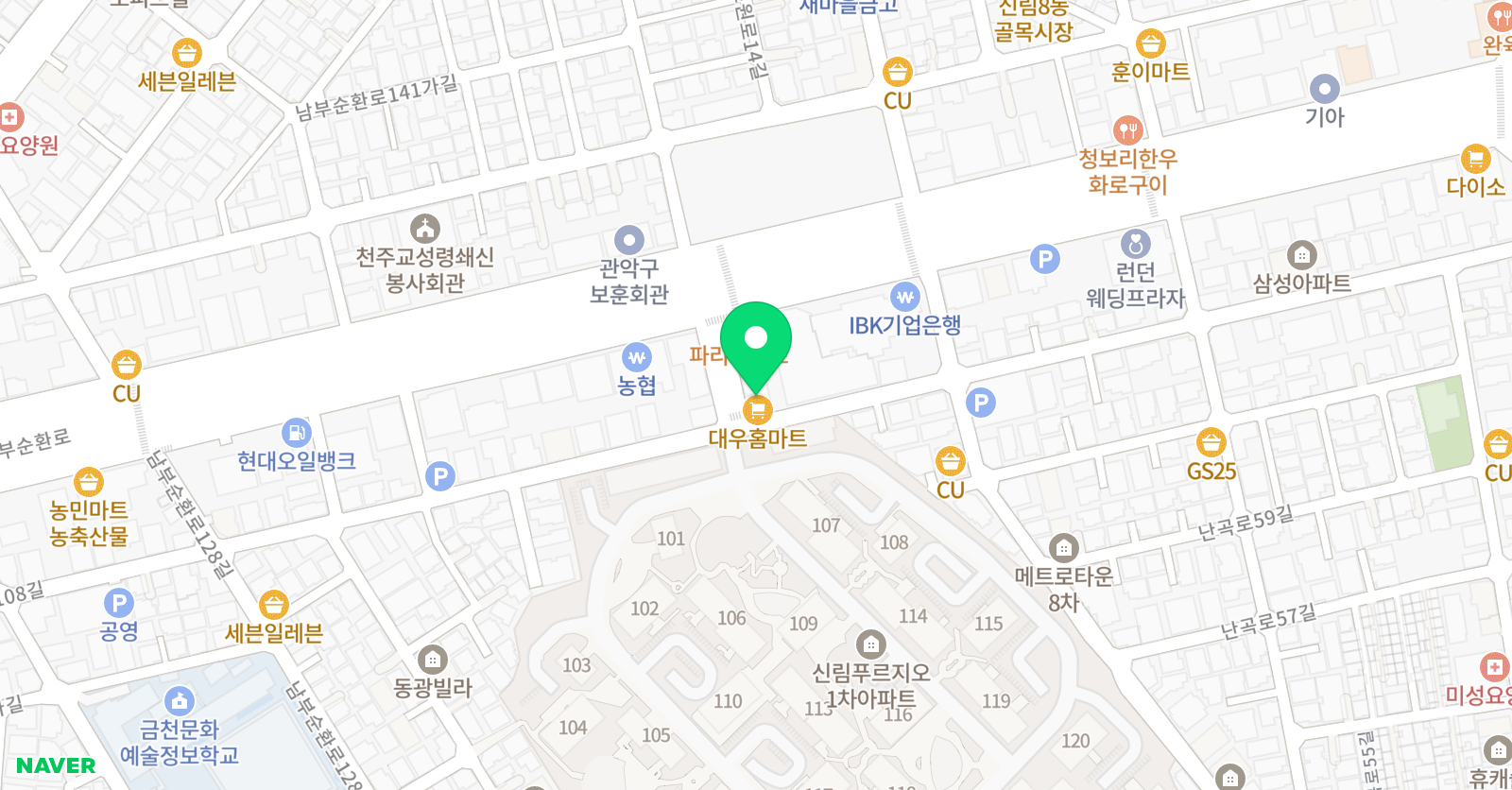 푸르지오 음악학원 위치