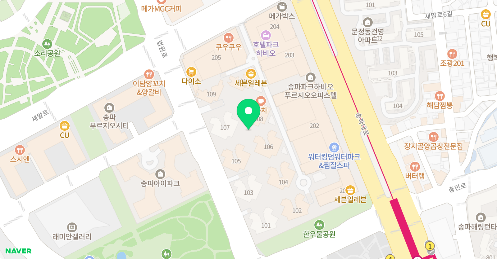 스튜디오랑 위치
