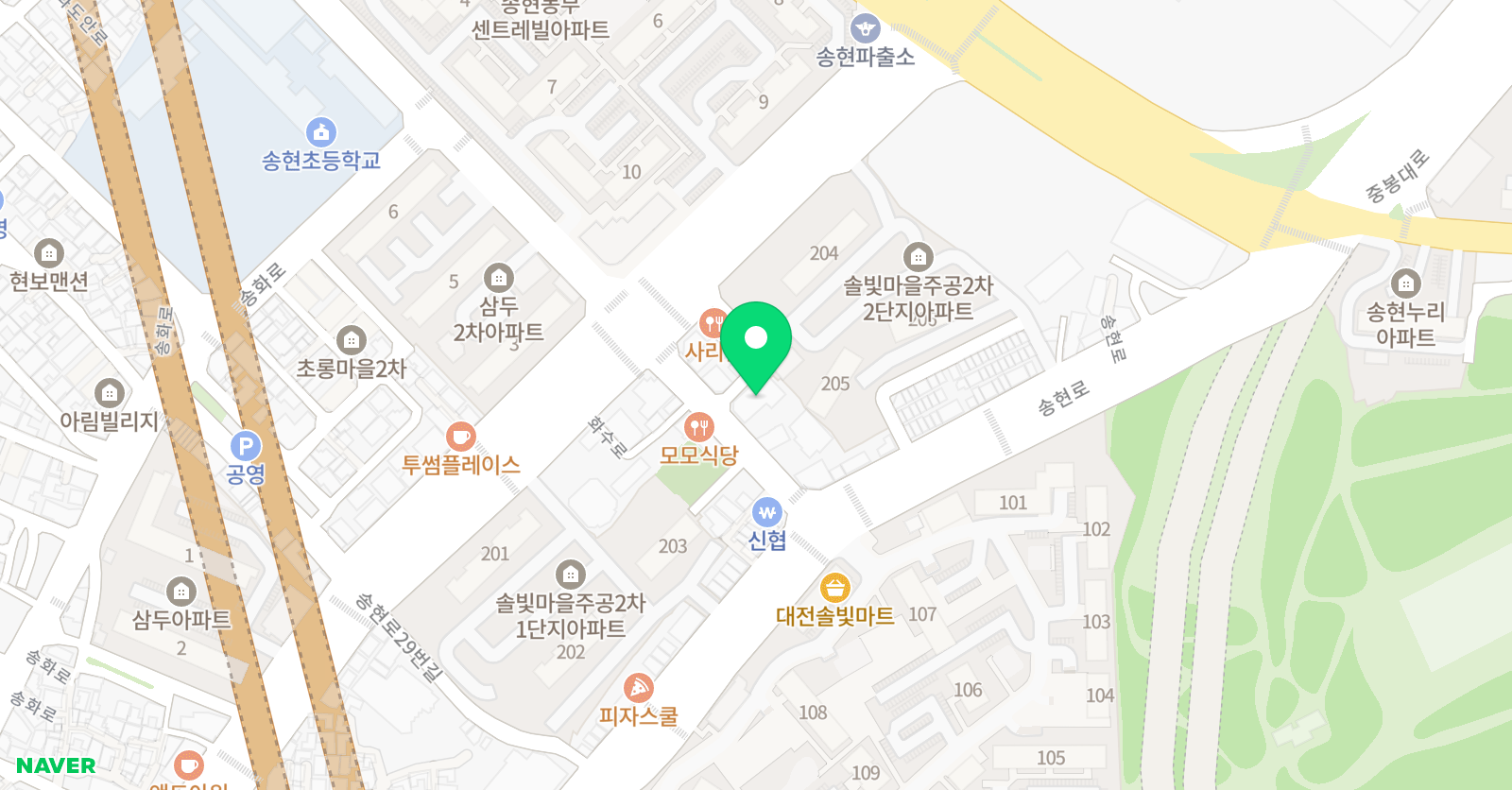 GnB 어학원 송현캠퍼스 위치
