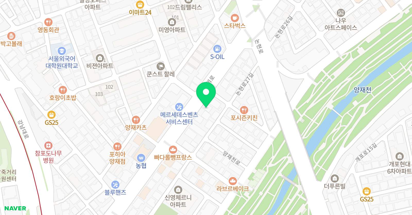 태즈 아트 미술학원 위치