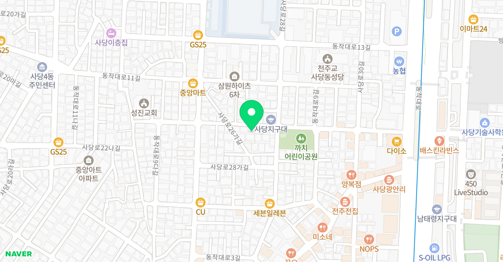 별이앤재즈 피아노교습소 위치