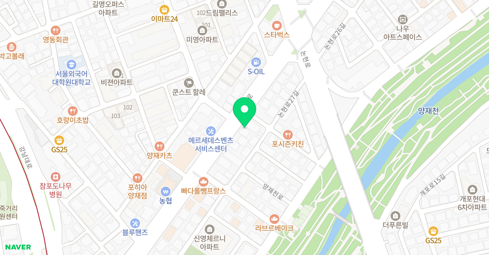 태즈 풋볼 양재점 위치