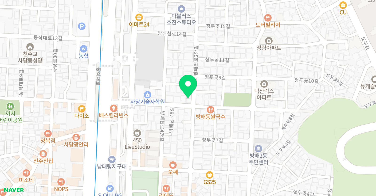 하얀고래 미술교습소 위치