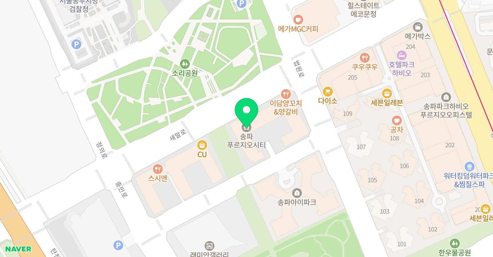 라뮤즈스튜디오 위치