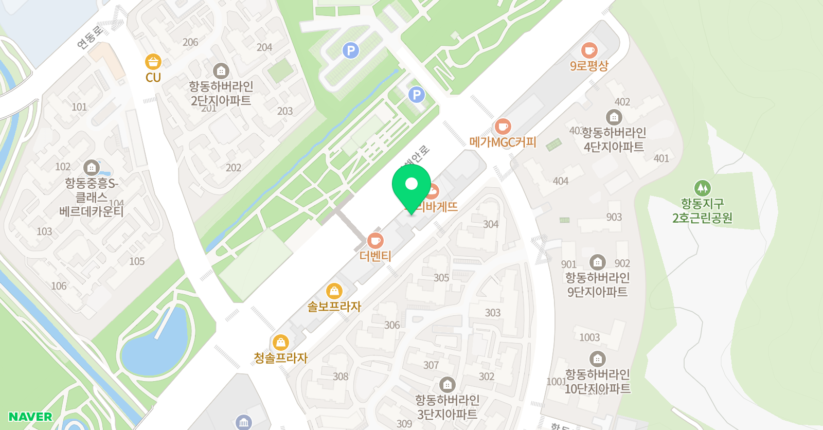 힐스아트 미술학원 위치