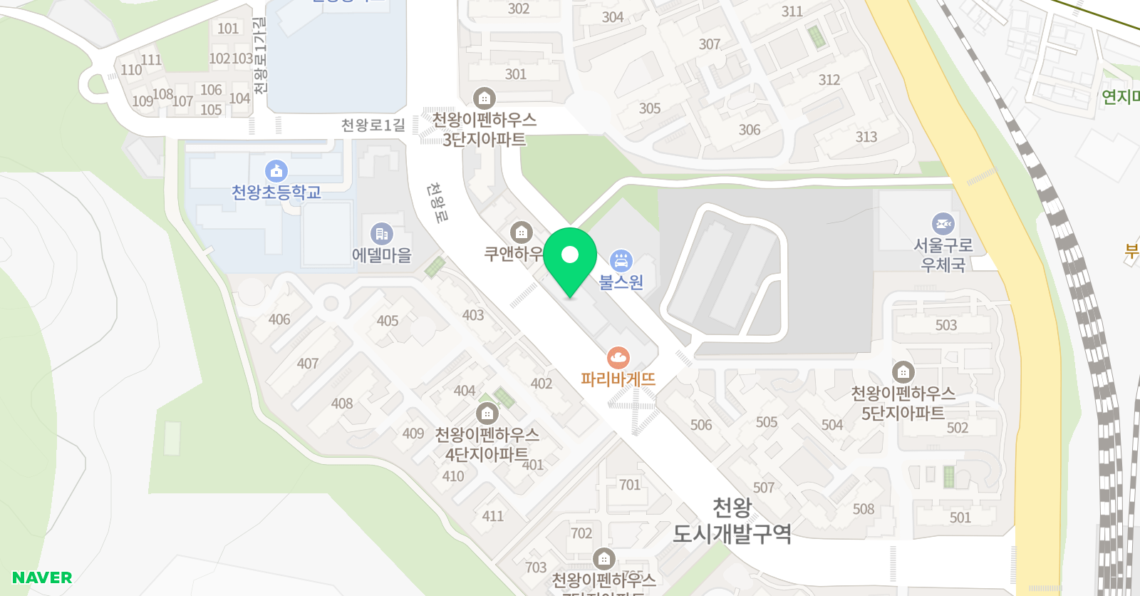 다섯손가락 미술학원 위치