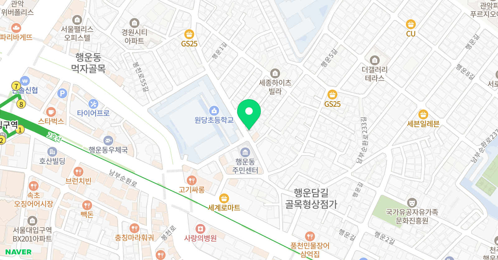 아벨 수학학원 초중등관 위치