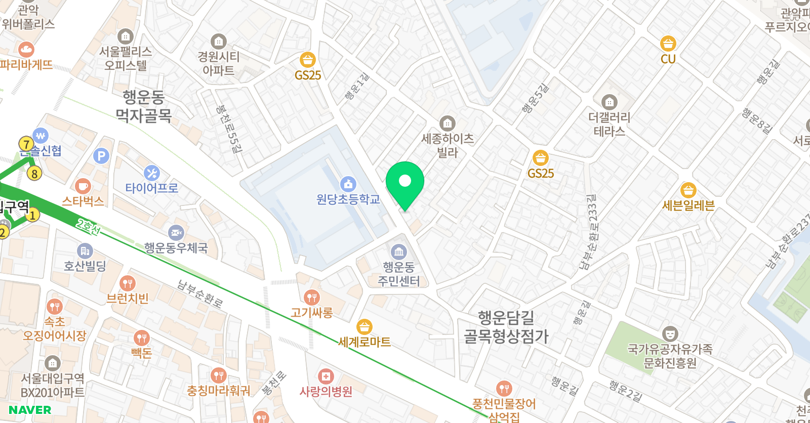 GnB 영어전문학원 아벨캠퍼스 위치