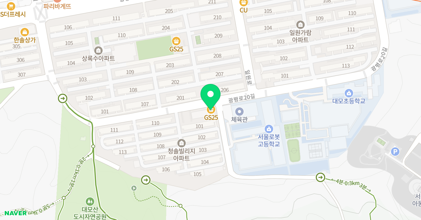 동영 태권도 위치