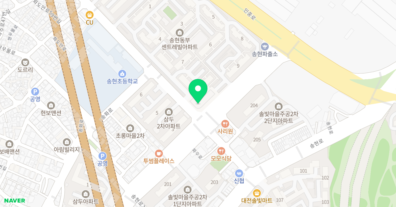행복한 태권도 위치
