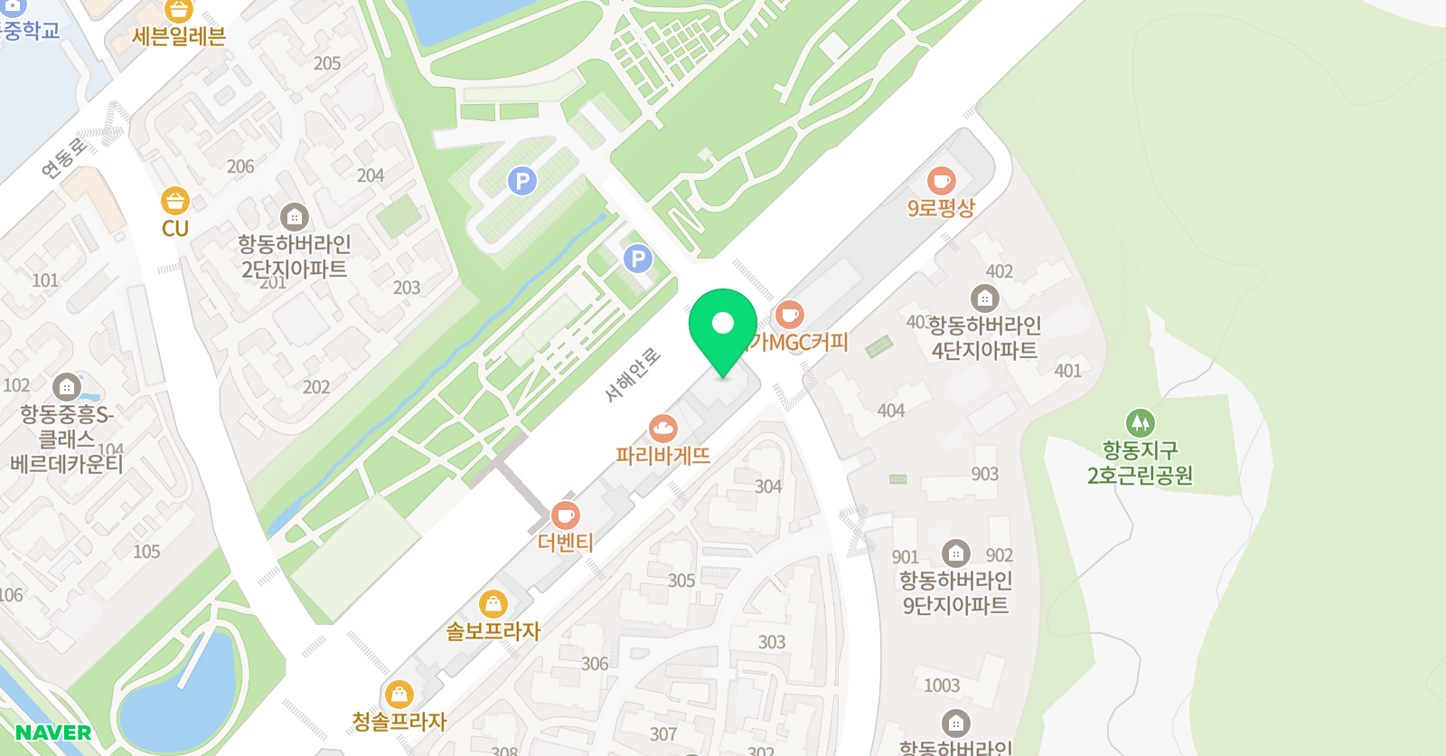 몽당연필 수학학원 위치