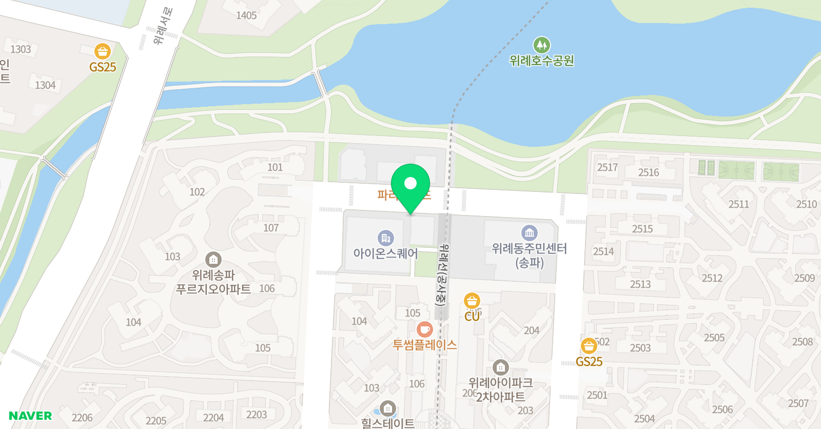 딱풀리는수학 위례별학원 위치