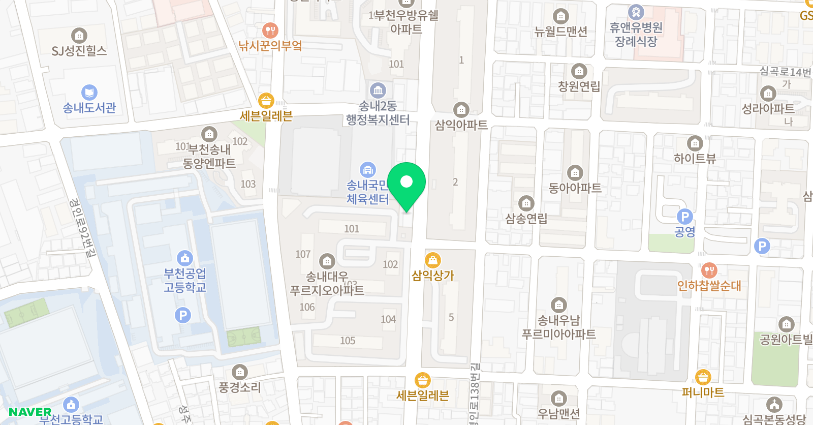 다니엘영수 학원 위치