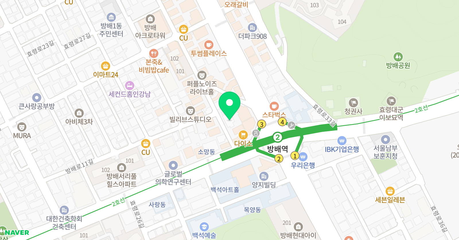 HY댄스스튜디오 위치