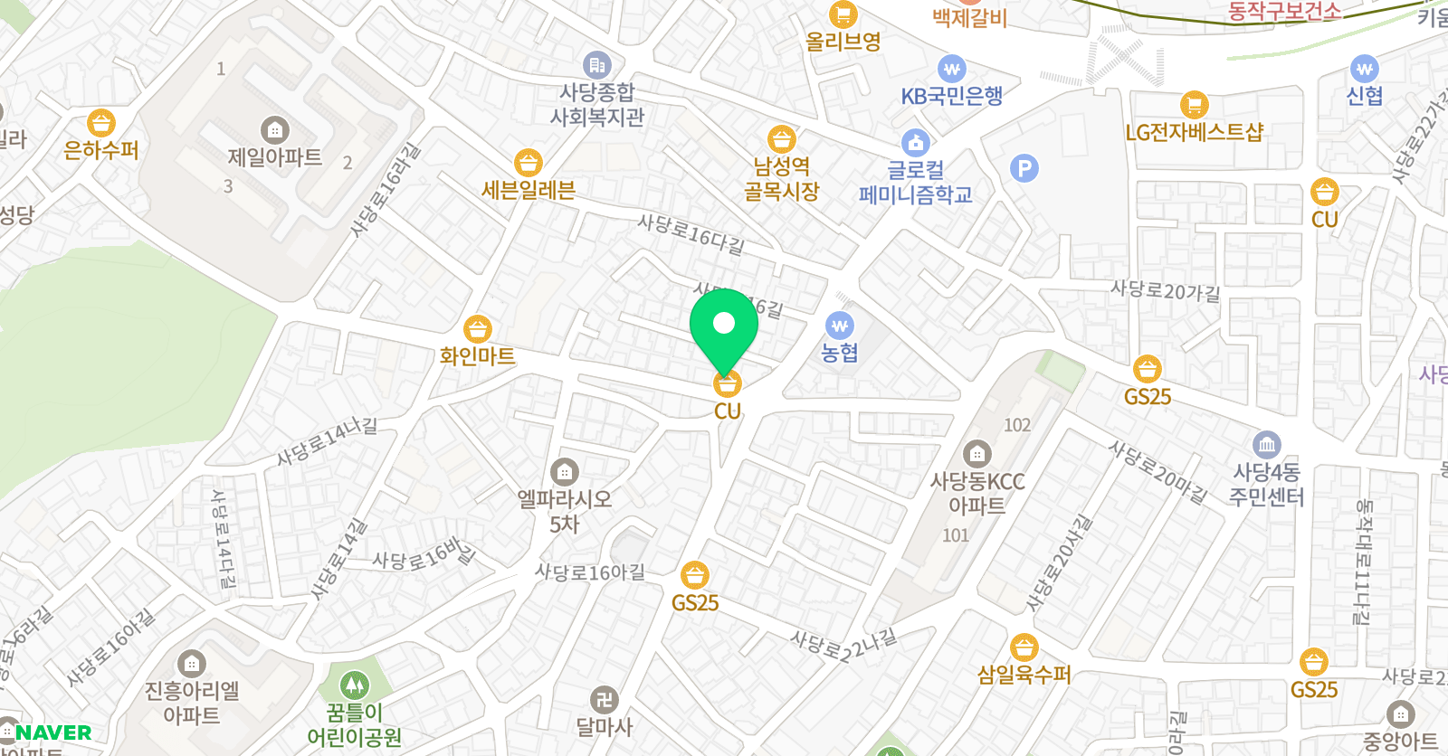 ITF WT 혁무 태권클럽 위치