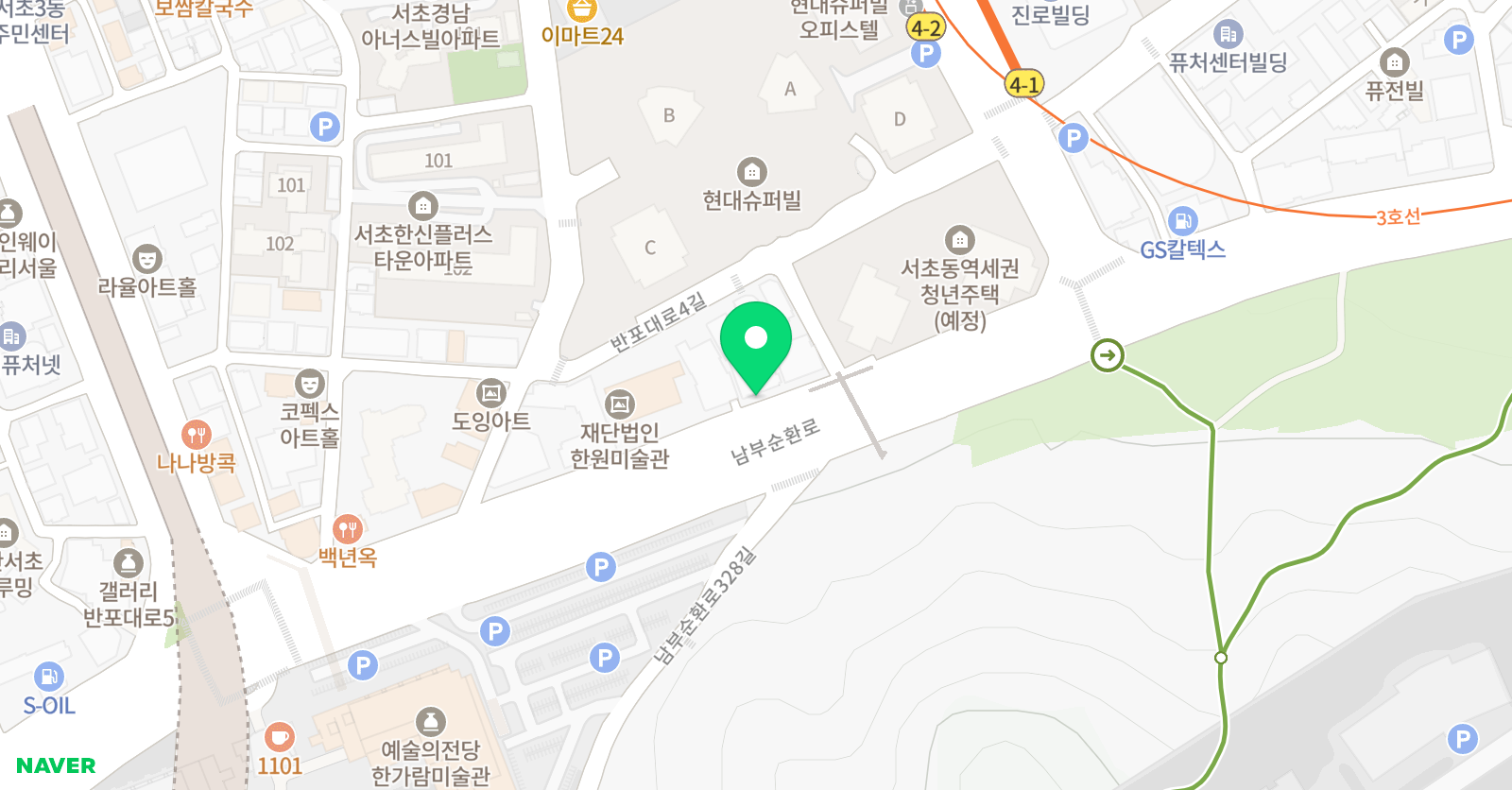 BC컬리지잇 서초본원 위치