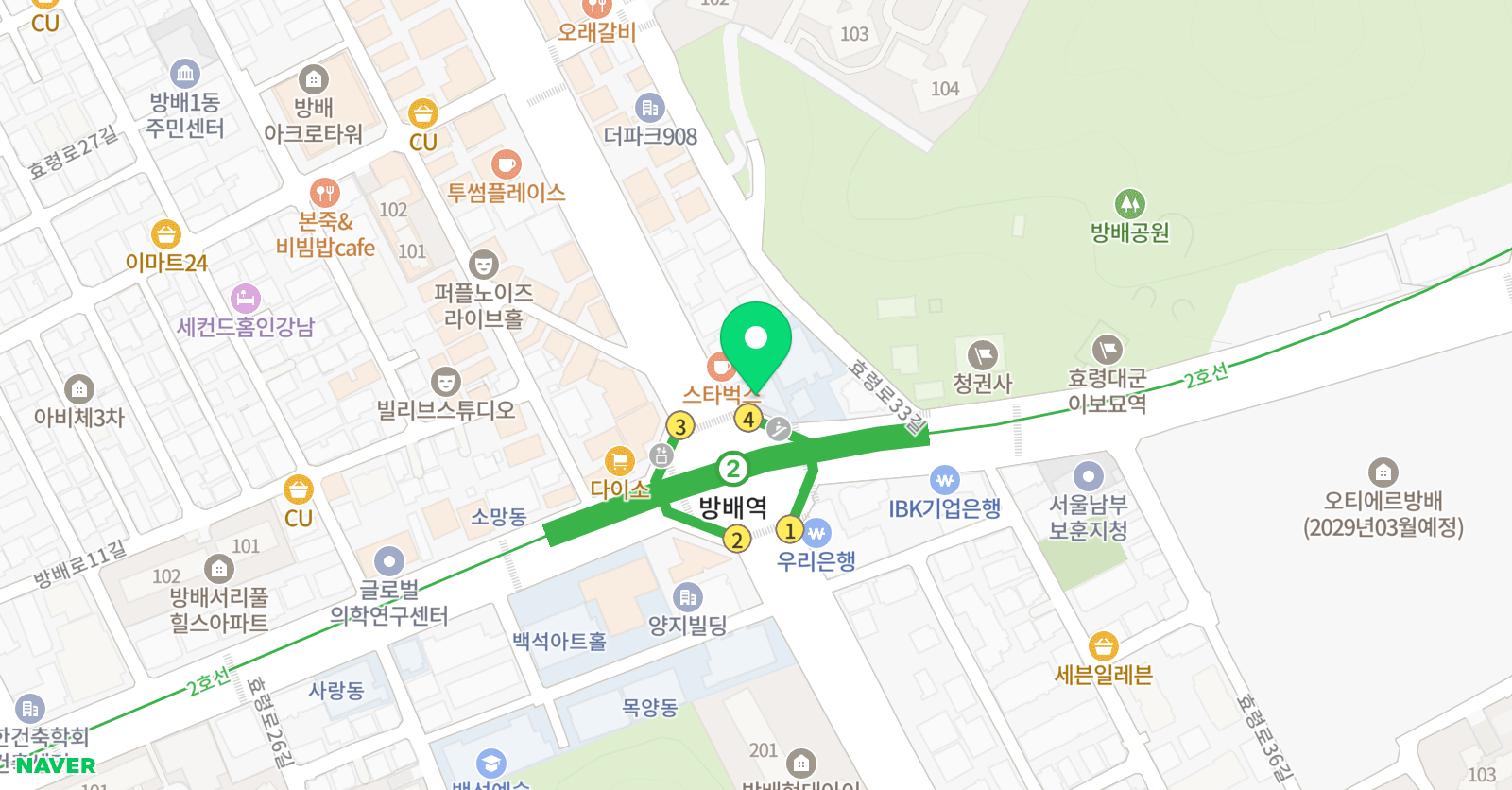 천년의미소 미술학원 서초본원 위치