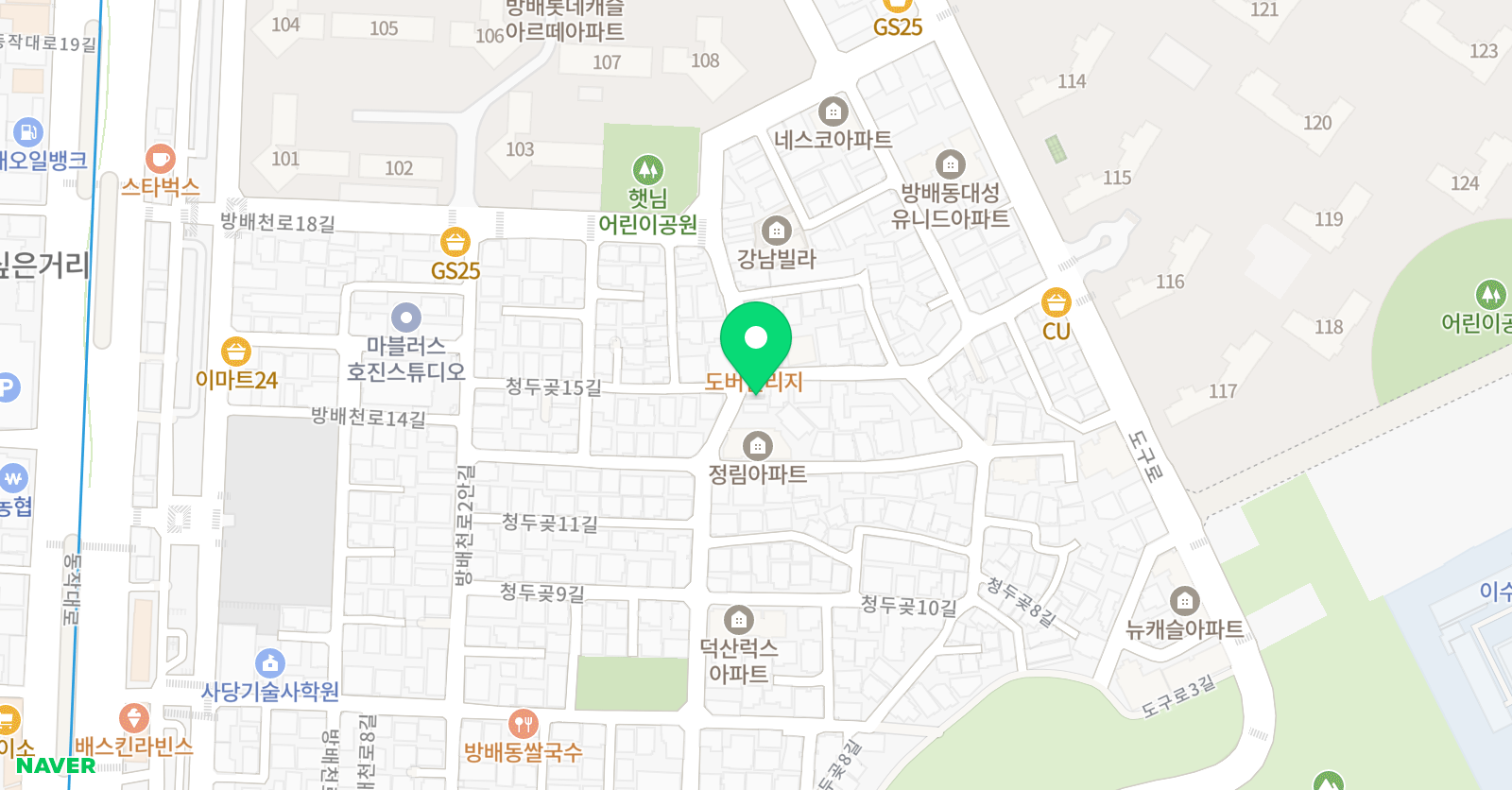 이레 뮤직스튜디오 위치