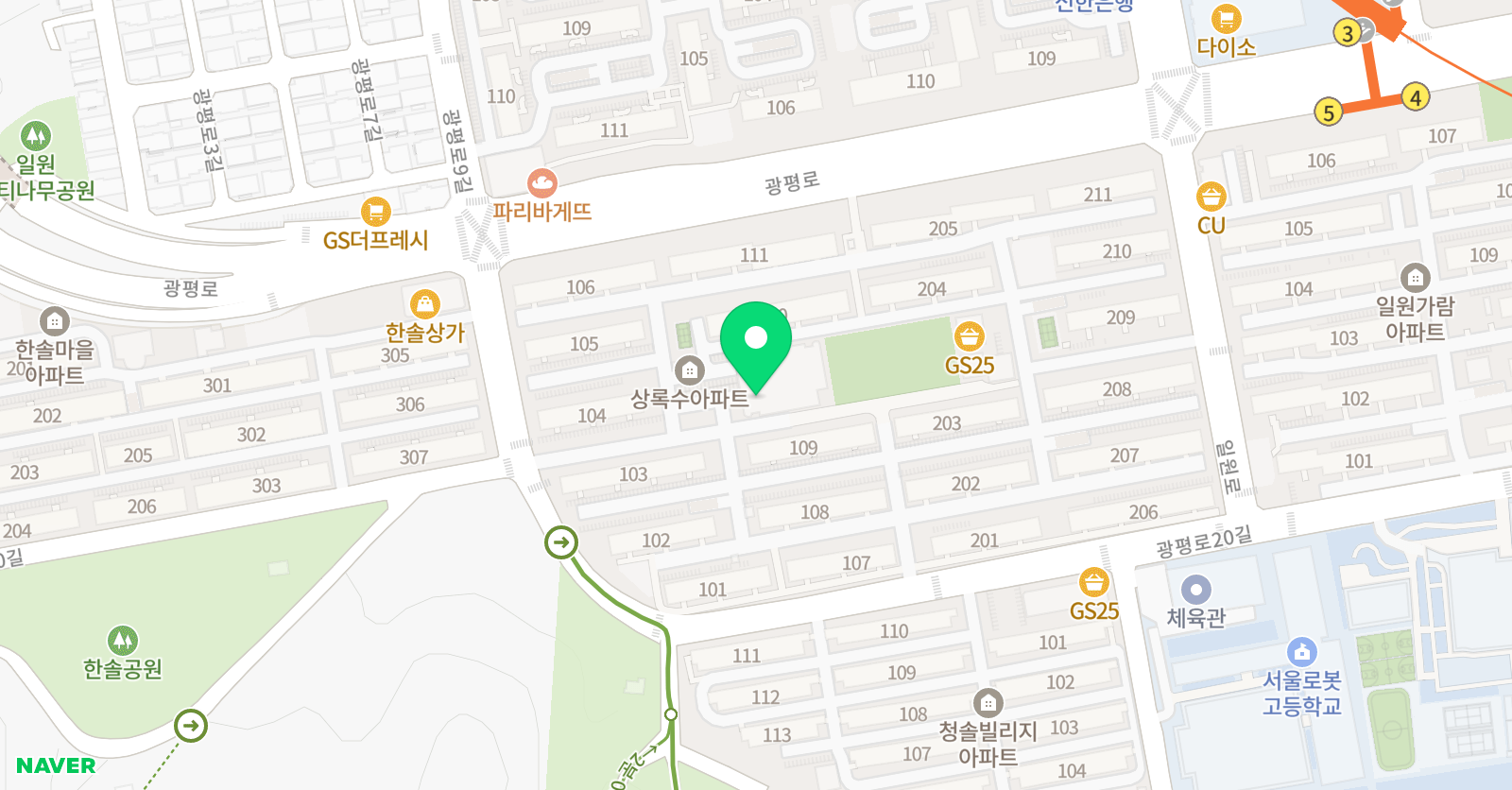 호연 태권도 위치