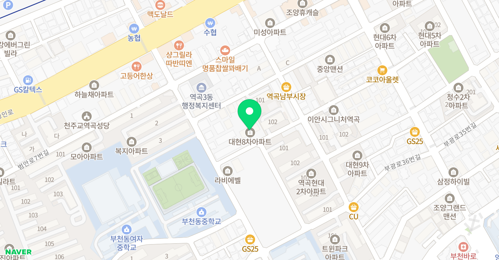셀파 우등생교실 해피트리 교실 위치