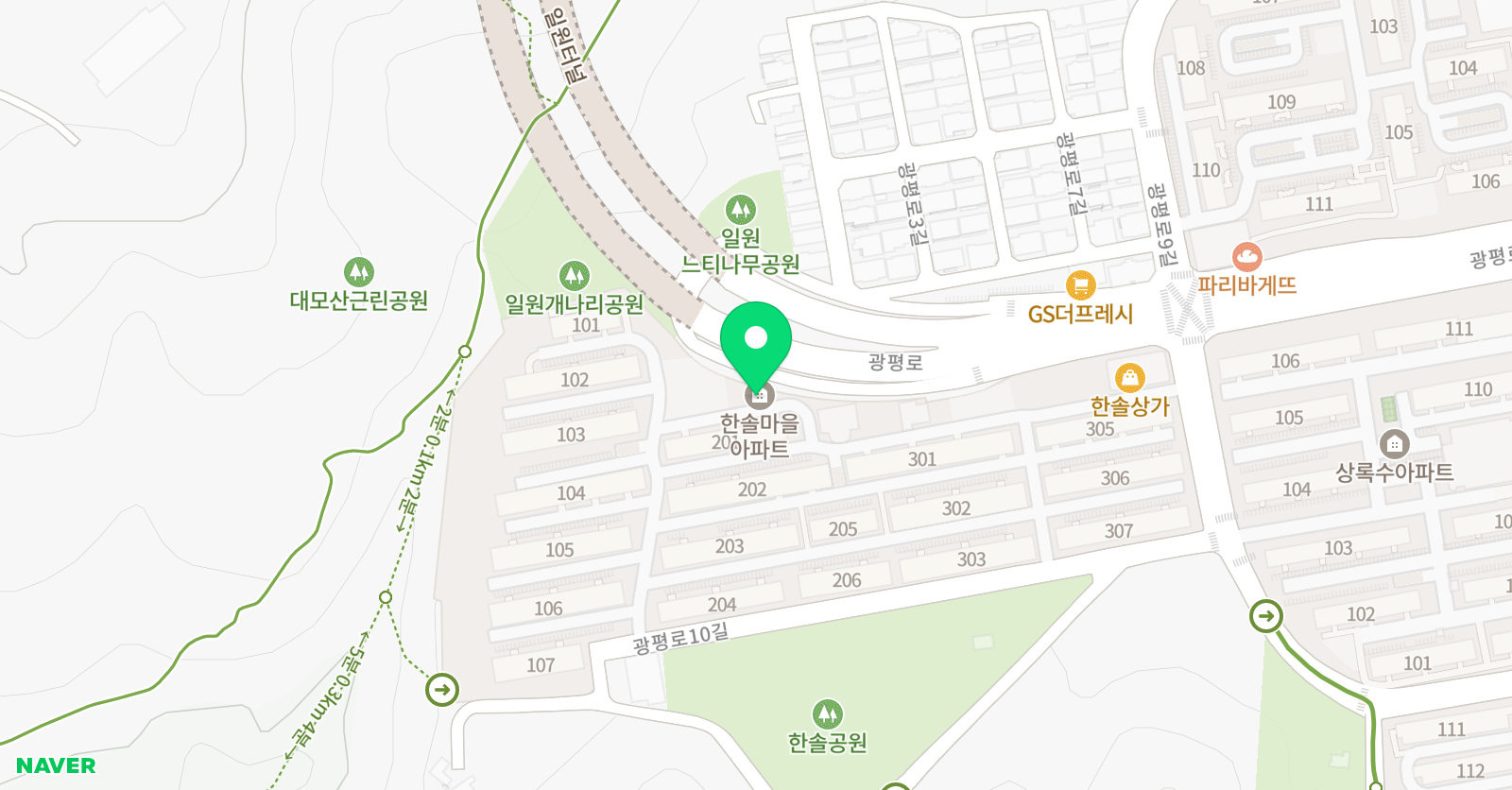 한솔 피아노교습소 위치
