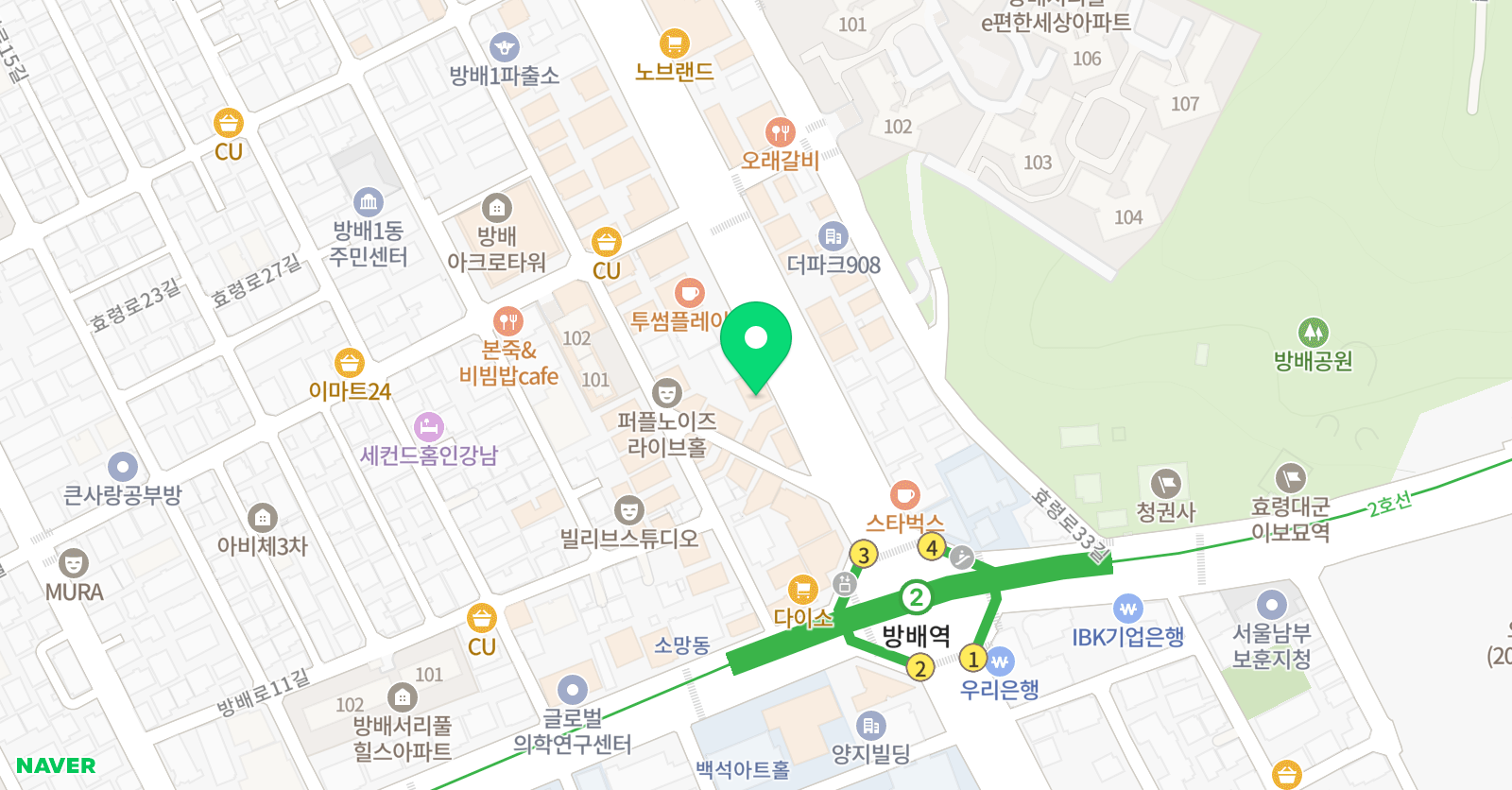 비아이비 수학학원 위치