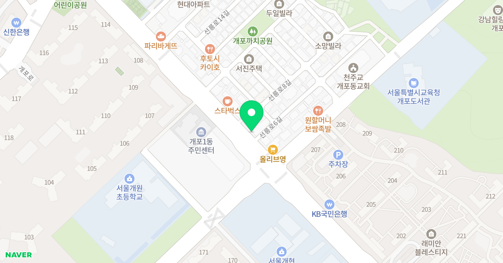 김용환 수학학원 위치
