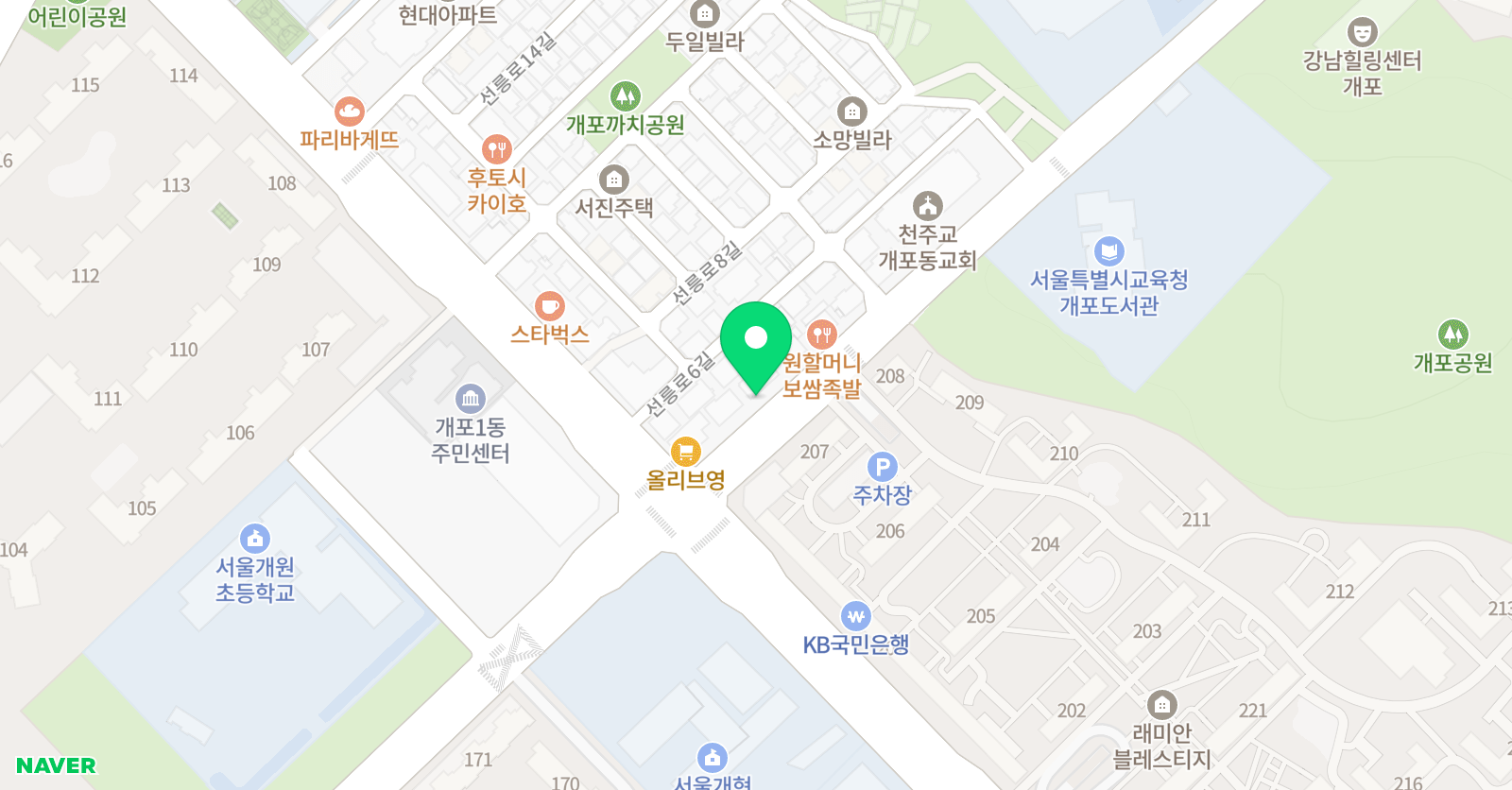 송미정 탁구교실 위치