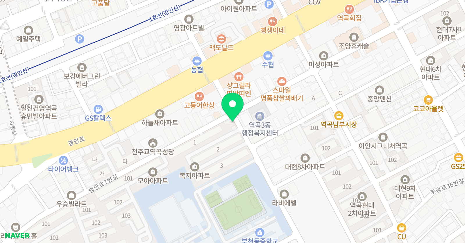 스마트해법 영어수학 이룸학원 위치