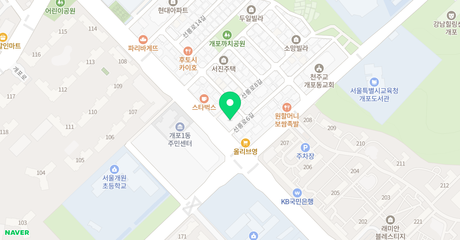 아르떼진무용학원 위치