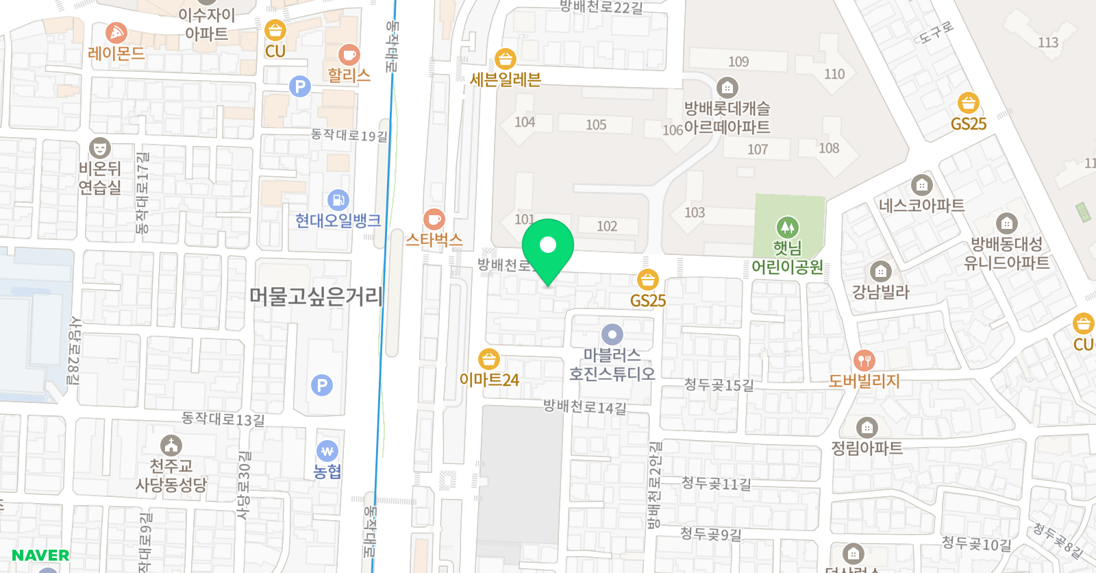 HS 영수전문학원 위치