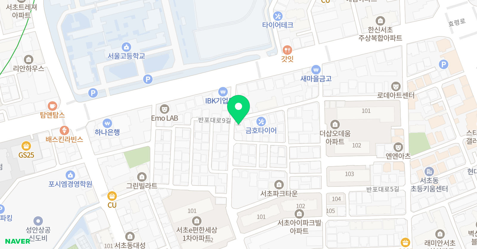 신중 태권도 위치