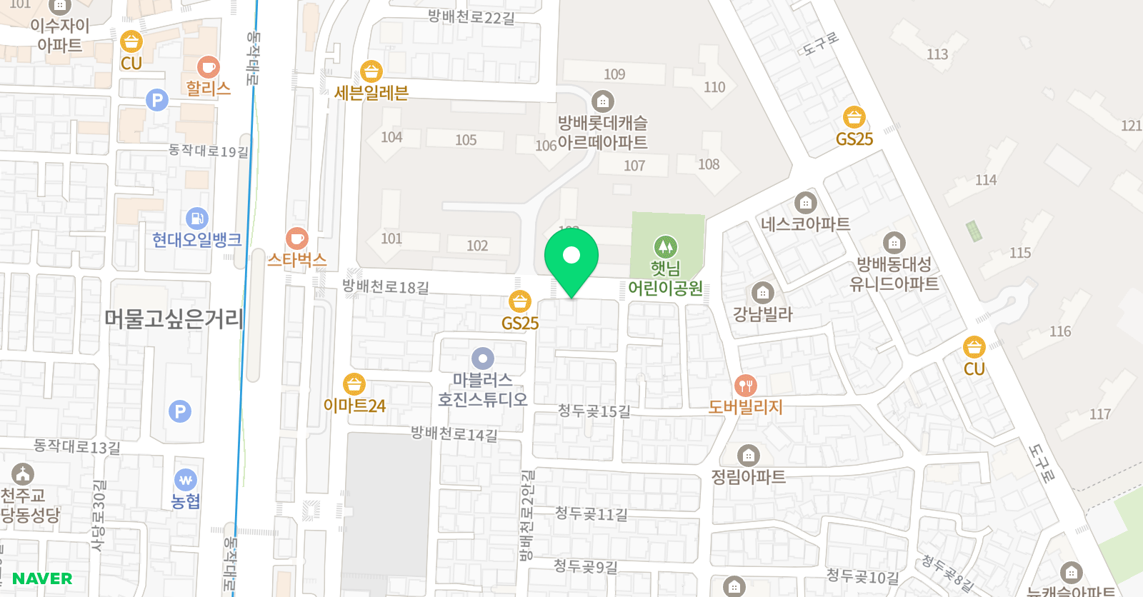 우수아 키즈아트 스튜디오 위치