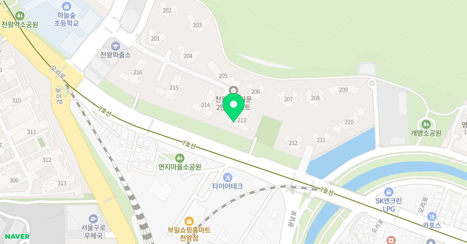 기탄 사고력교실 천왕연지타운점 위치