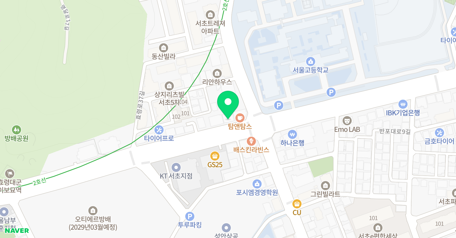 엠에스 수학과학전문학원 위치