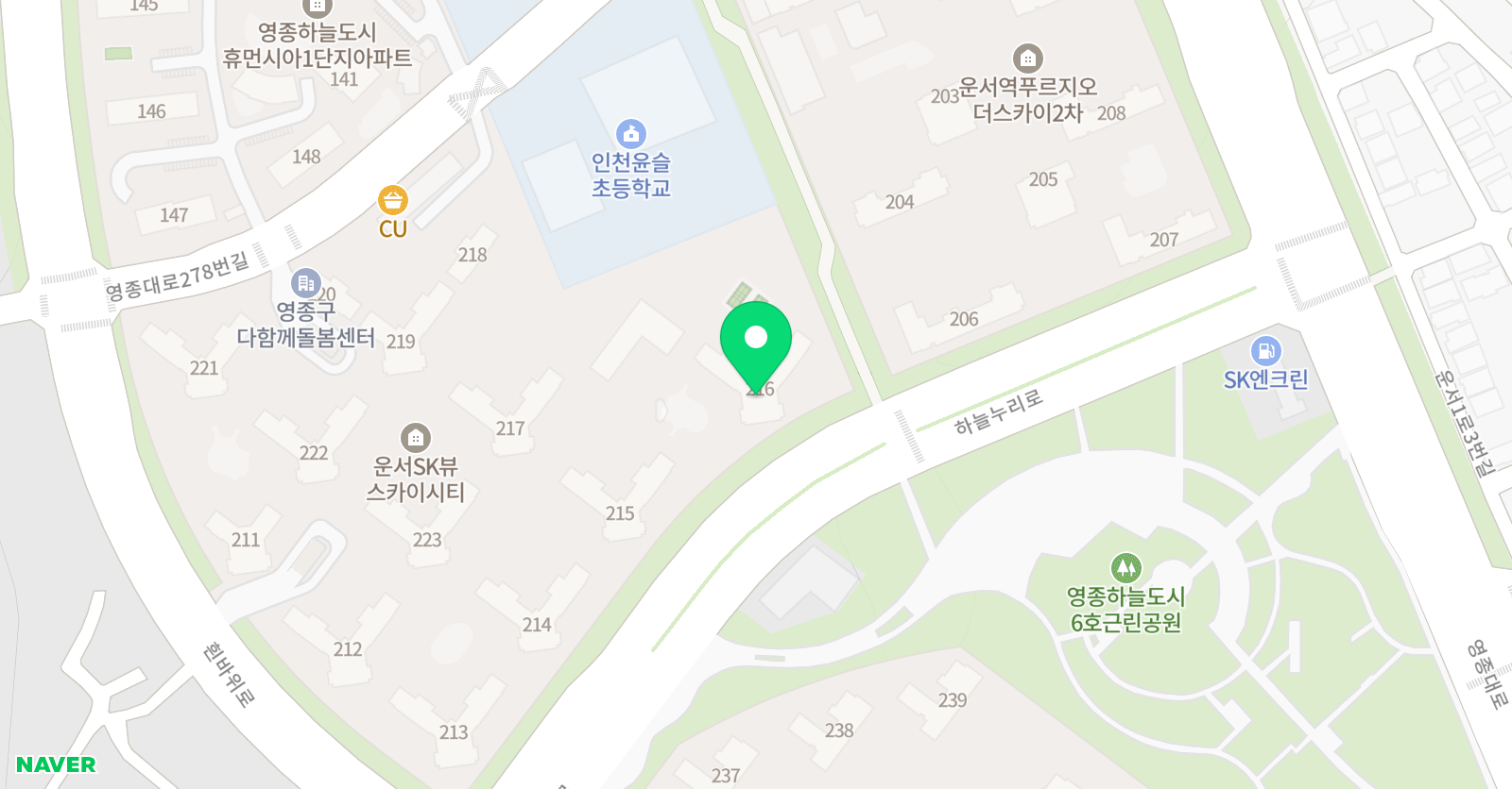 기탄 사고력교실 운서SK뷰점 위치