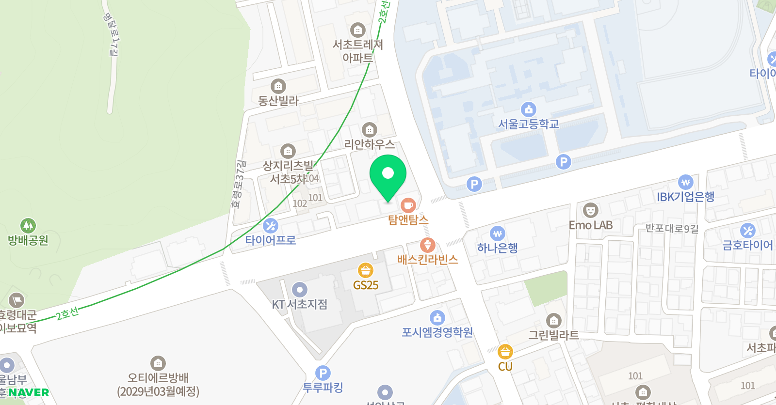 포인트 수학학원 위치