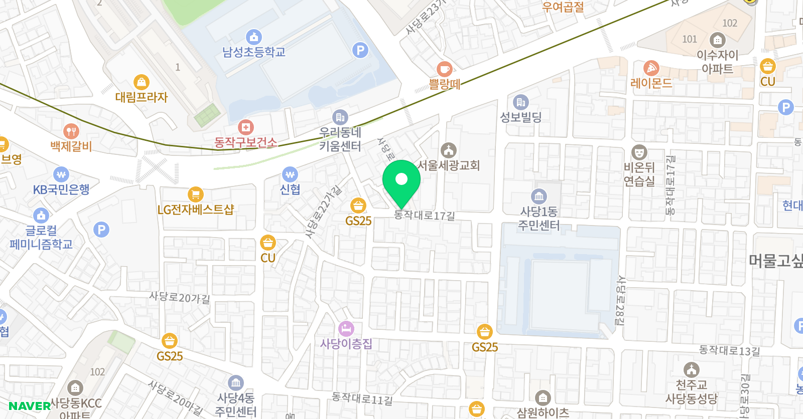 사당 베스트 수학교습소 위치