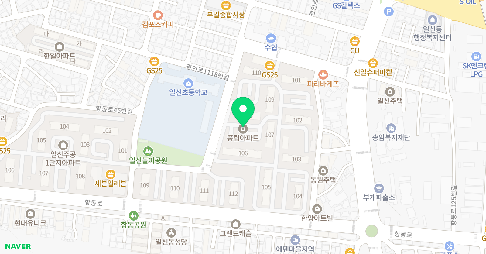 소리모음 피아노 위치