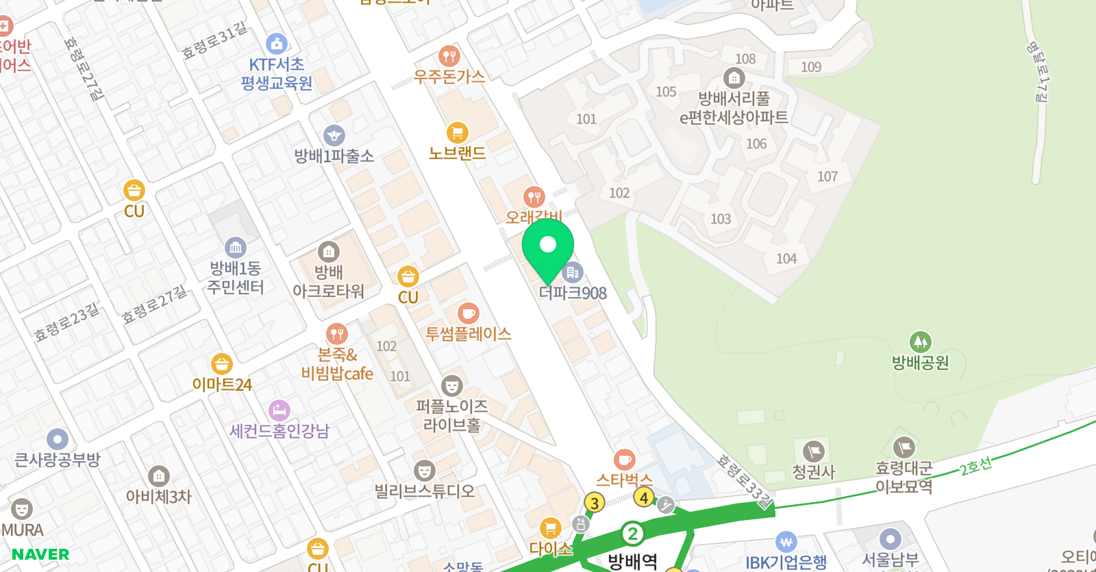 바른 미술학원 방배캠퍼스 위치