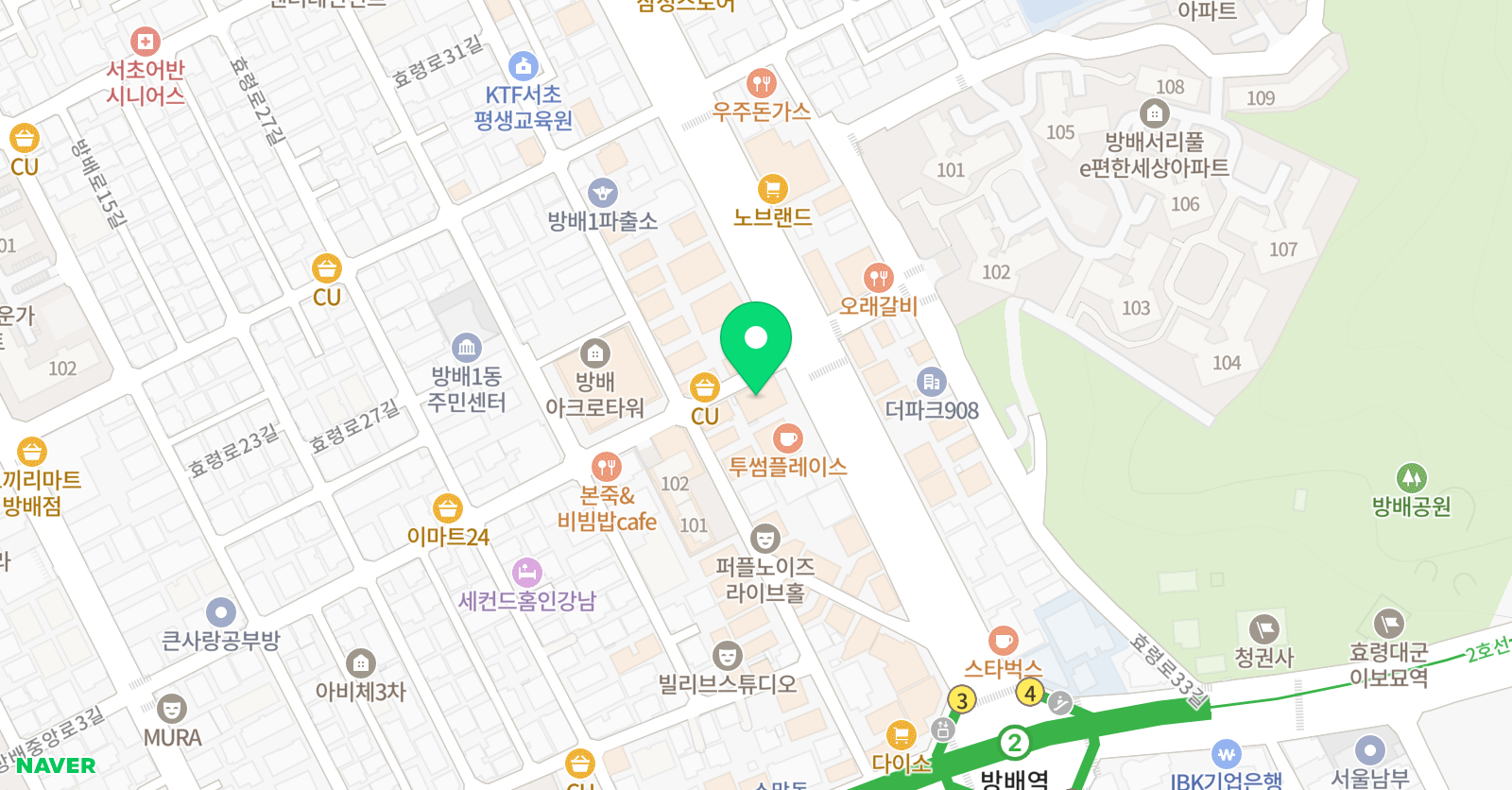 위즈 무용학원 위치