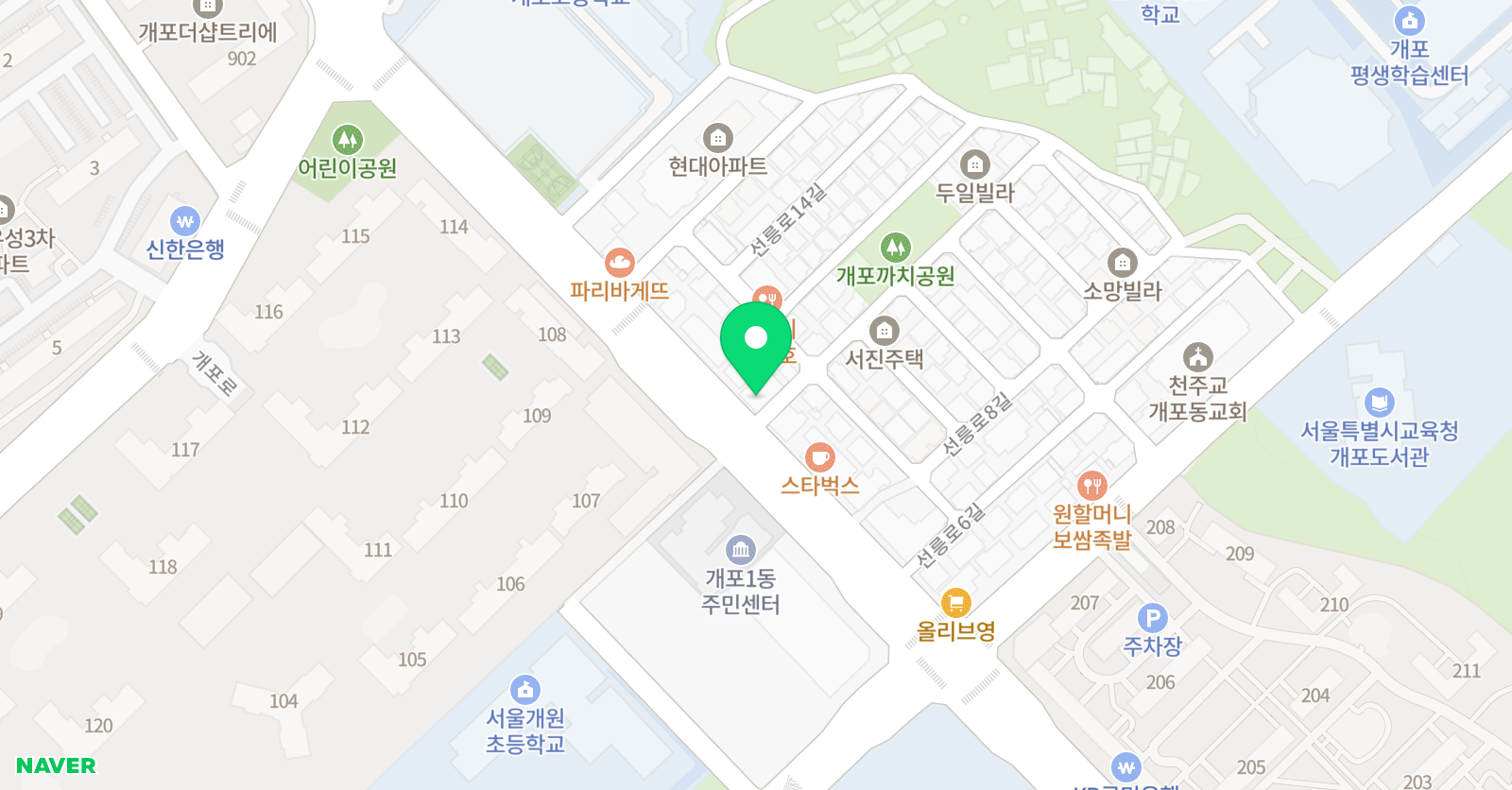 더자람 지쌤수학 위치