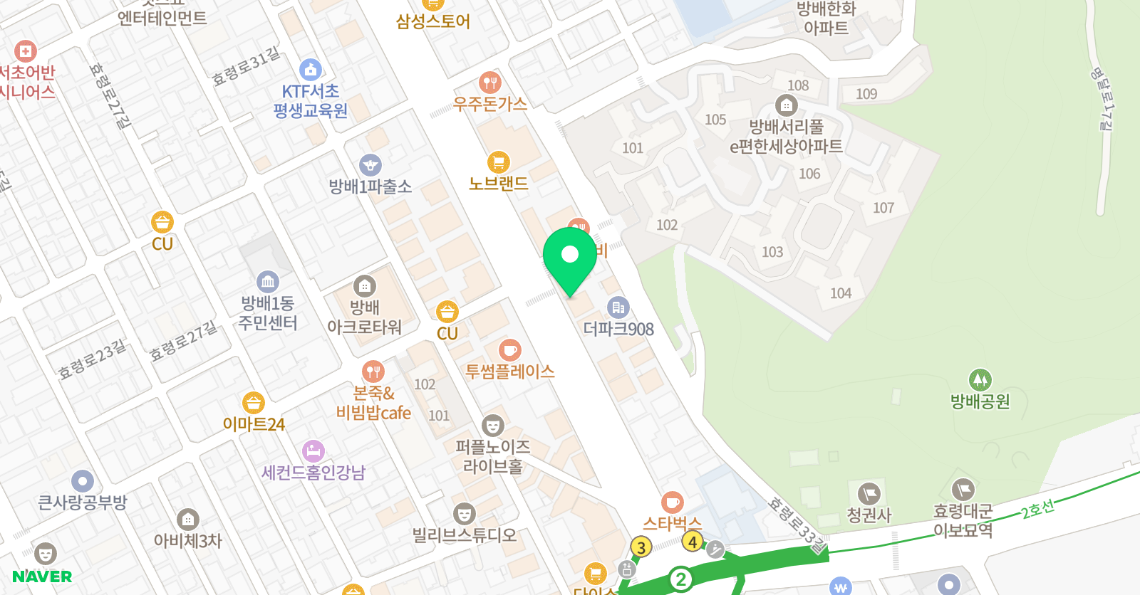 뷰 미술학원 위치