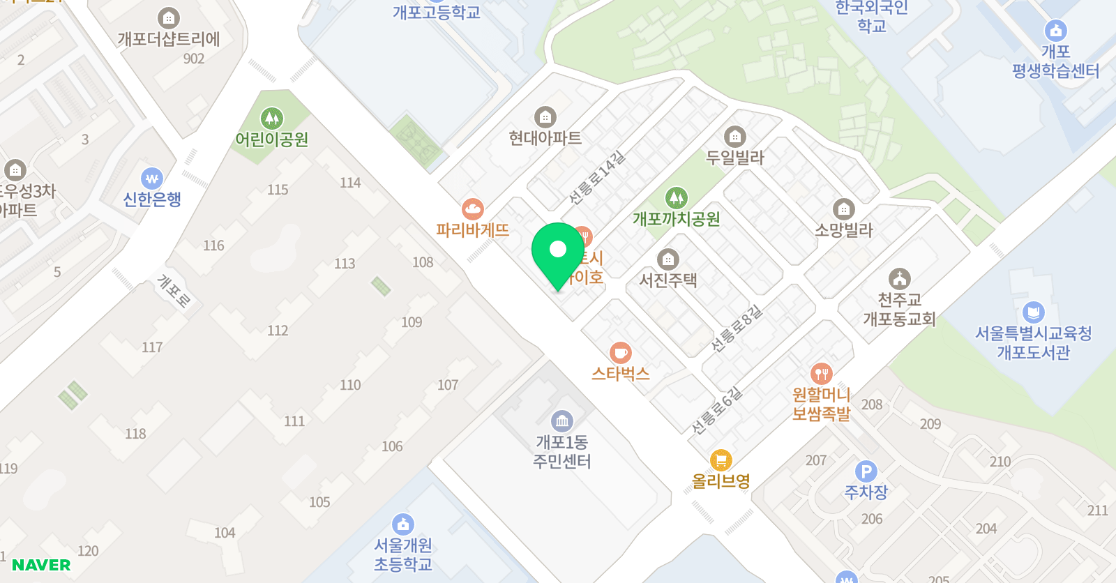 공부력 수학학원 위치