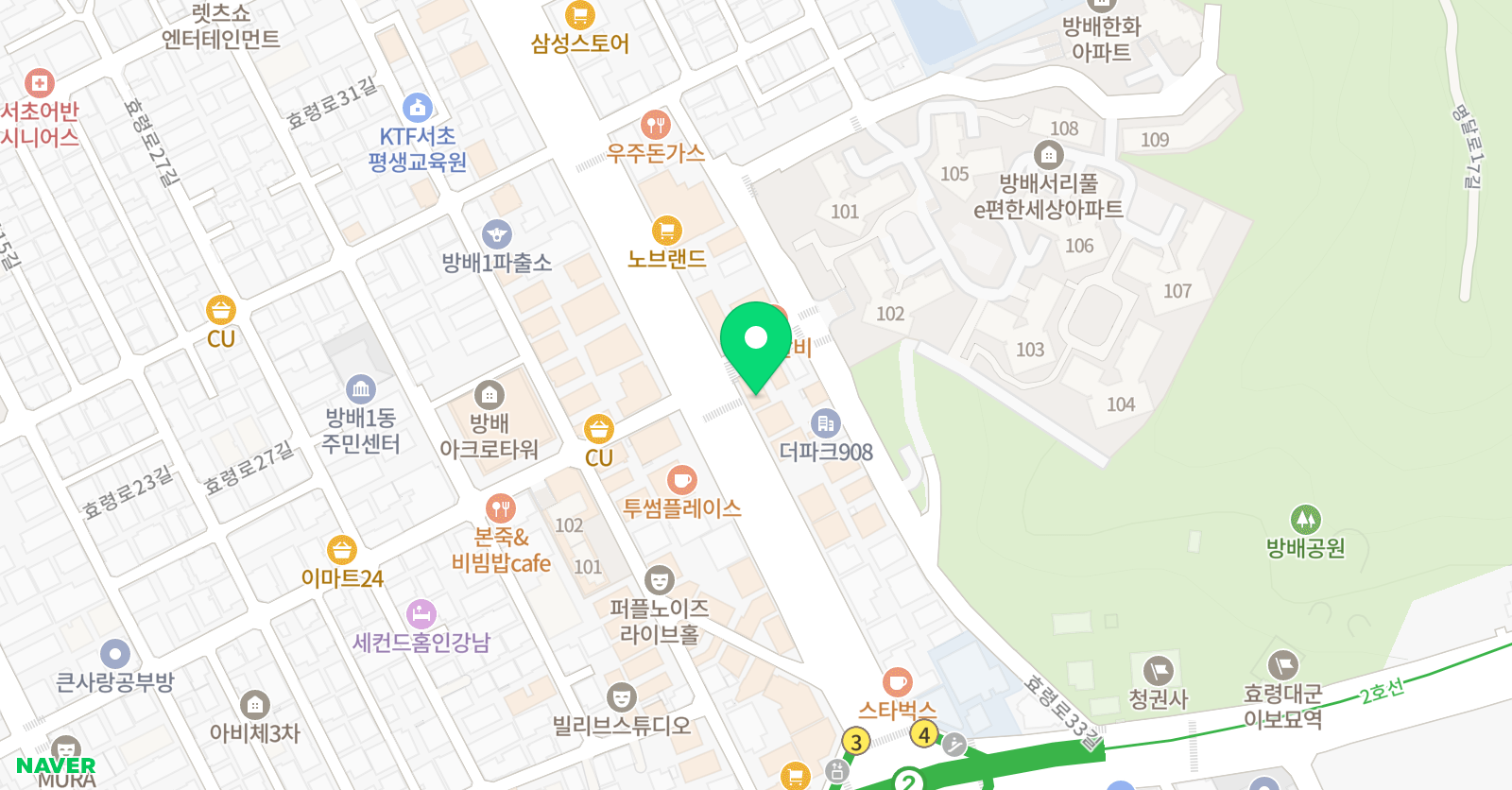 윤선생 우리집앞 영어교실 방일점 위치