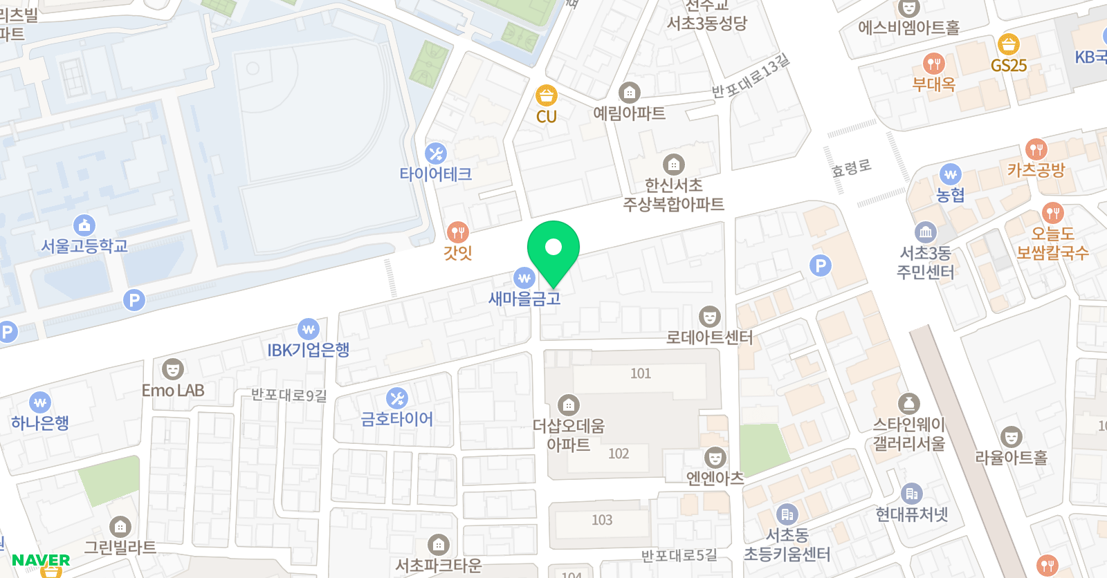 WINNERS 어린이스포츠클럽 위치