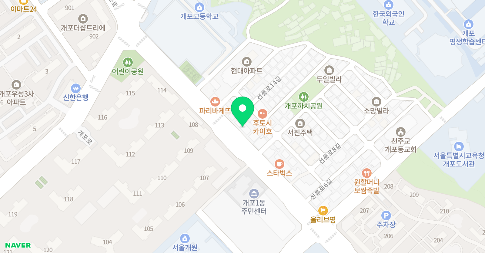대은JSA과학전문학원 위치