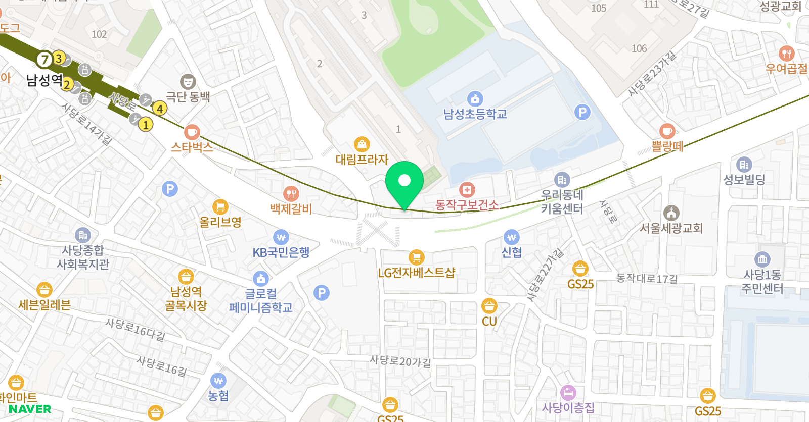 뉴올리브 수학학원 위치