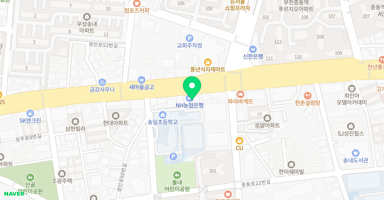 류 수학보습학원 위치
